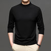Half-high Collar Long Sleeves T-shirt Men's Undershirt