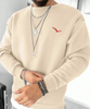 Leisure Cotton Terry Sweater: Street-Style, Long Sleeve.