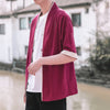 Loose Kimono Cardigan with Buckle