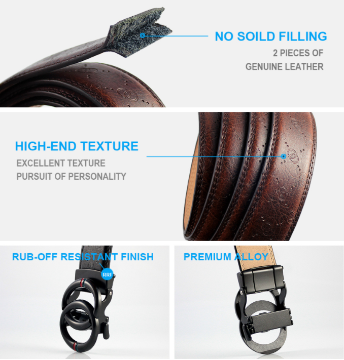 Men's Cowhide Leather Belt