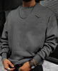 Leisure Cotton Terry Sweater: Street-Style, Long Sleeve.