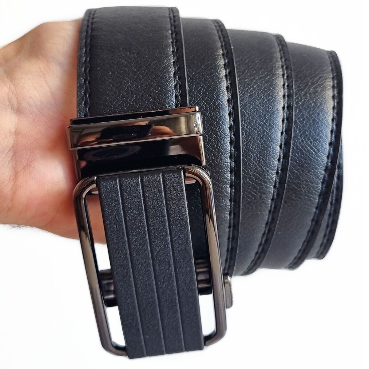 Adjustable Microfiber Ratchet Belt for Men