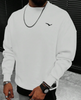 Leisure Cotton Terry Sweater: Street-Style, Long Sleeve.