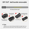 Men's Black Automatic Buckle Ratchet Belt: Sleek & Adjustable