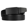 Men's Black Automatic Buckle Ratchet Belt: Sleek & Adjustable