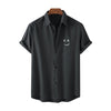 Hong Kong Style Men's Summer Shirt: Trendy Print