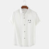 Hong Kong Style Men's Summer Shirt: Trendy Print